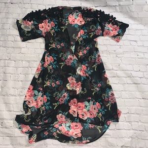 FLORAL BATHINGSUIT COVERUP